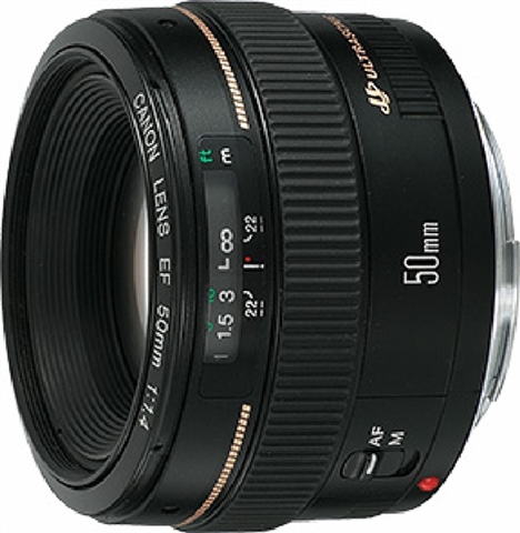 Canon EF 50mm f/1.4 USM Black Lens